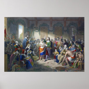 Poster Casamento de Pocahontas a John Rolfe Henry