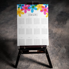 Poster Casamento de primavera das Flores Hipotecas Brilha