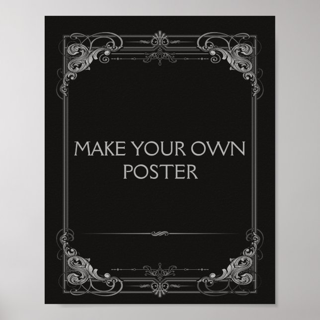 Pôster Casamento de SILVER ou Sinal de Festa faça o seu (Frente)