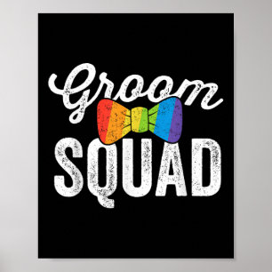 Poster Casamento de Solteiro de Gay de Camisa Lgbt de Cam