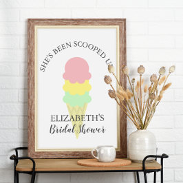 Poster Casamento de Sorvete Recheado