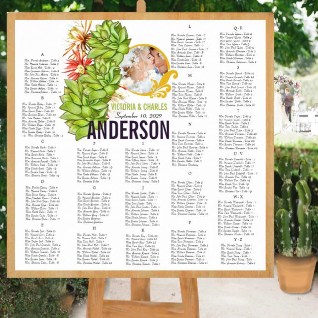 Pôster Casamento de Tipografia Moderna Suculenta Lima Ama (To see frame and mat pricing,  please choose your options.)