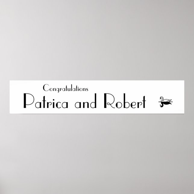 Pôster Casamento Deco Parisiense (Frente)