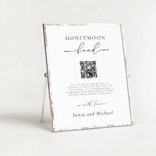 Poster Casamento do Fundo de Lua de Lua de mel com Script