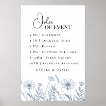 Casamento Elegante de Flor Silvestre Periwinkle