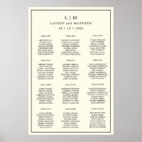 Casamento Elegante Simples De Creme Monograma