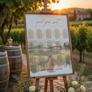 Poster Casamento em Vinícola na Toscana Italiano