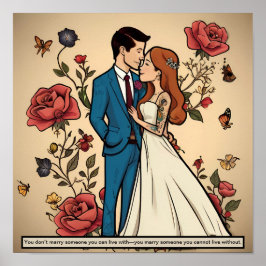 Poster Casamento encontra alguém que concorda com a sua