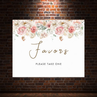 Poster Casamento Floral de Aquarela de Jardim de Verão