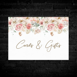 Poster Casamento Floral de Aquarela de Jardim de Verão