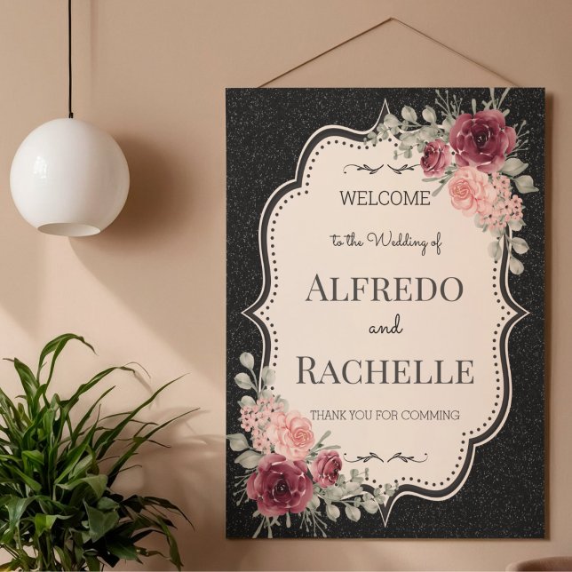 Poster Casamento Floral de Jardim de Verão (Criador carregado)