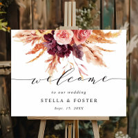 Casamento Floral de Terracotta Fall Burgundy