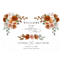 Casamento Floral em Terracota Laranja Queimada