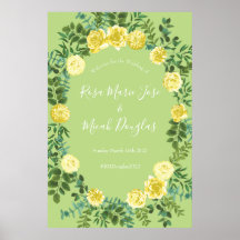 Casamento Floral Rosa Verde Amarelo-Claro
