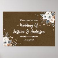 Casamento Floral Rústico Textura de Papel Kraft Fa