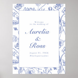 Poster Casamento Floral Vitoriano da AURELIA Chinoiserie 