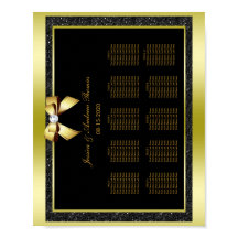 Casamento Glamouroso Arco de Ouro & Brilho Preto
