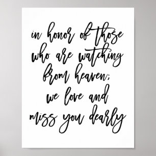 Poster Casamento indicado por letras da mão chique que
