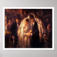 Casamento Judaico - Arte Vintage de Israelenses