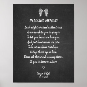 Poster Casamento Memorial Chalk Blackboard Efeito Caros