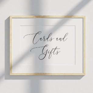 Poster Casamento Minimalista Negro e Branco. Cartões e pr
