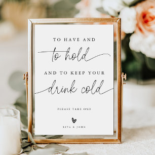 Poster Casamento Minimalista Para Ter E Para Manter Sinal
