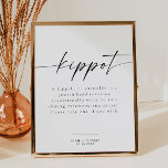 Poster Casamento Moderno Minimalista Kippot Kippah BLAIR<br><div class="desc">Este cartaz do kippot (yarmulke) apresenta uma elegante fonte escrita à mão e um moderno design minimalista. Altere facilmente as cores e edite o texto *maioria* para atender às necessidades da sua ocasião. Esta placa é perfeita para seu casamento contemporâneo, industrial, boêmio ou outra celebração. Par com outros itens da...</div>
