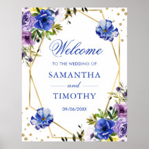 Casamento Moldura Dourada Flores Verão Aquarela Bo