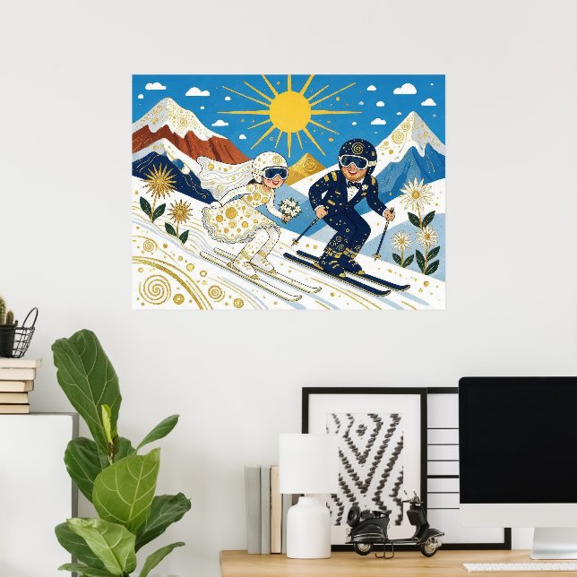 Poster Casamento Na Encosta (Escritório em casa)