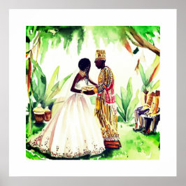 Poster Casamento Negro