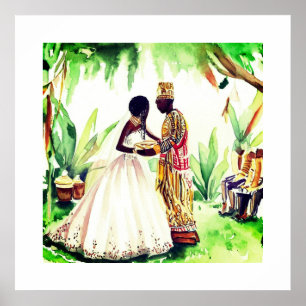 Poster Casamento Negro