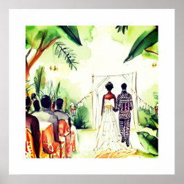 Poster Casamento Negro