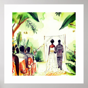 Poster Casamento Negro