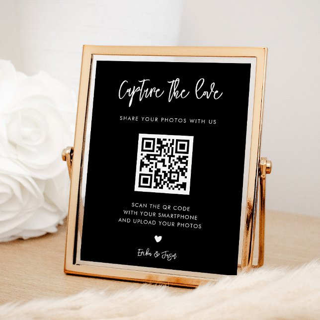 Poster Casamento negro contemporâneo Capturar o sinal de  (Criador carregado)