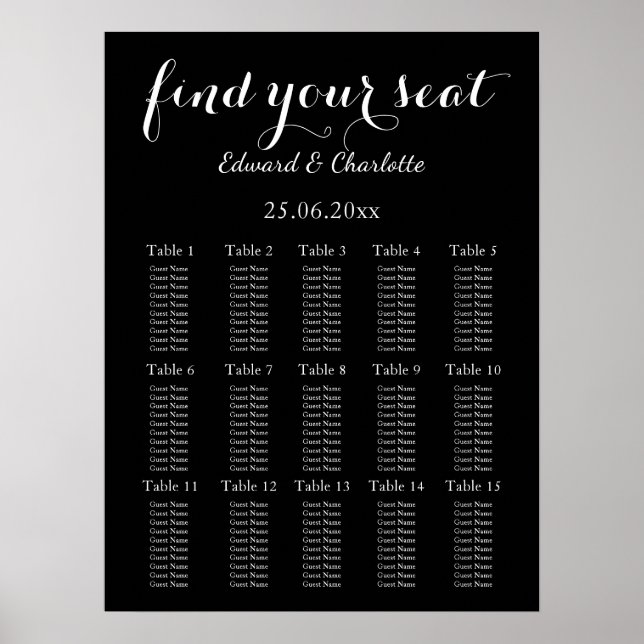 Poster Casamento Negro impressionante (Frente)