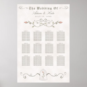 Poster Casamento pipe% elegante da beleza da CARTA 81-