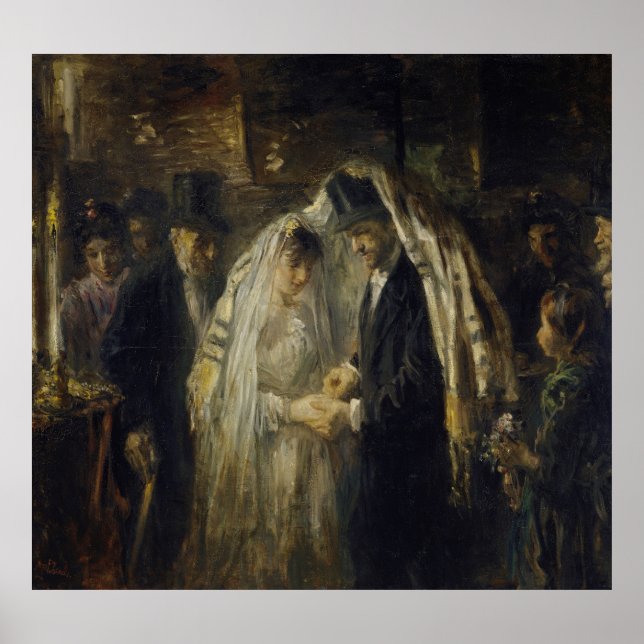 Poster Casamento , por Jozef Israëls (Frente)
