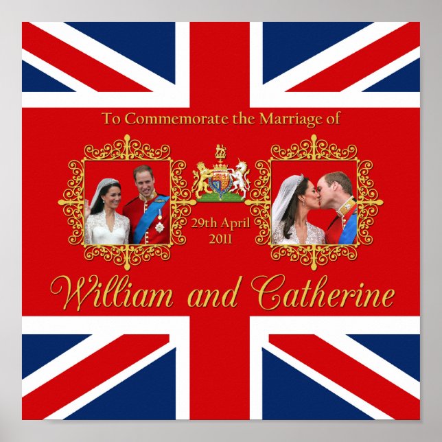 Poster Casamento Real - William e Kate (Frente)