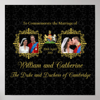 Poster Casamento Real - William e Kate