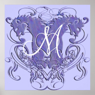Poster Casamento Renascentista Lion Rampant