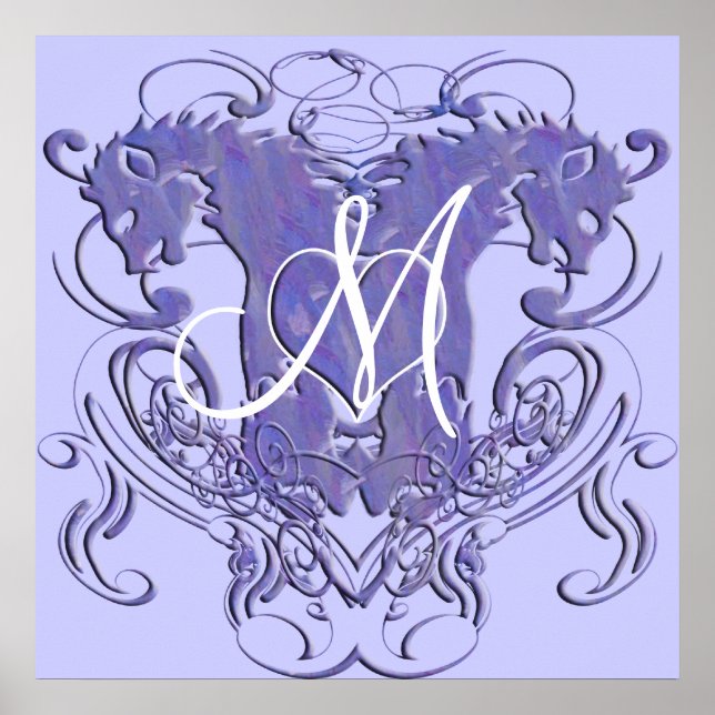 Poster Casamento Renascentista Lion Rampant (Frente)