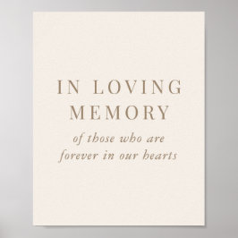 Poster Casamento Romântico a Ouro e Marfim Em Memória de