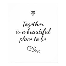 Casamento romântico entre caligrafia e amor