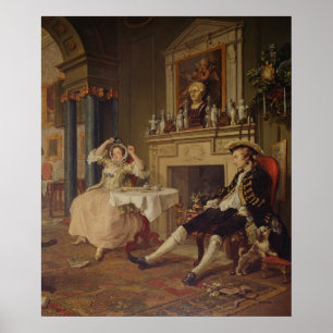 Poster Casamento um modo do la: II o Tete um Tete, c.1743