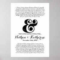 Casamento Vows Black Ampersand Felizmente Depois