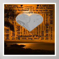 Casamento Vows Word Art Design
