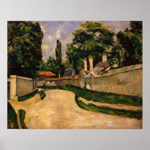 Poster Casas ao longo de uma estrada, c.1881