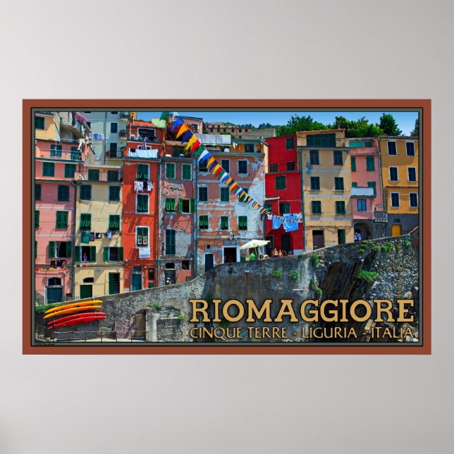 Pôster Casas da Riomaggiore Waterfront (Frente)