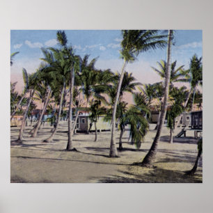 Poster Casas de campo de Key West Florida nas chaves