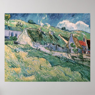 Pôster Casas de campo de Vincent van Gogh no